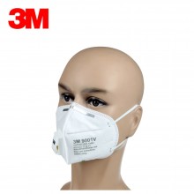3M 口罩 KN90 25只/盒 自吸过滤式 防颗粒物呼吸器 有呼气阀 9001V