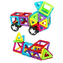 铭塔（MING TA）儿童玩具 磁力片积木玩具 提高儿童立体空间感及动手能力 益智儿童玩具 70件装