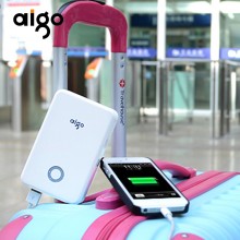 爱国者（aigo）移动电源K10(白色) 迷你 手机平板通用 充电宝10000mAh