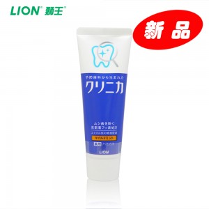 日本狮王（Lion）牙膏 酵素洁净 牙膏(温和清爽薄荷)除垢美白防口臭 130g（新老包装随机发）