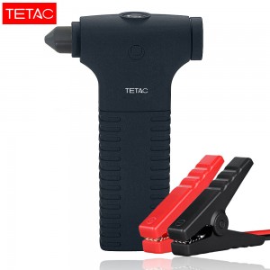 TETAC TE-A01 车辆应急启动电源 手机移动电源/充电宝 12000毫安 强光照明 SOS救援灯 应急锤