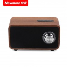 纽曼（Newmine） 插卡木质无线便携蓝牙音箱FM调频收音机 重低音立体声效 MX06