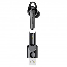 倍思 BASEUS 磁吸充电蓝牙耳机 带底座USB充电耳机 无线车载蓝牙耳机 迷你入耳式 NGCX-01