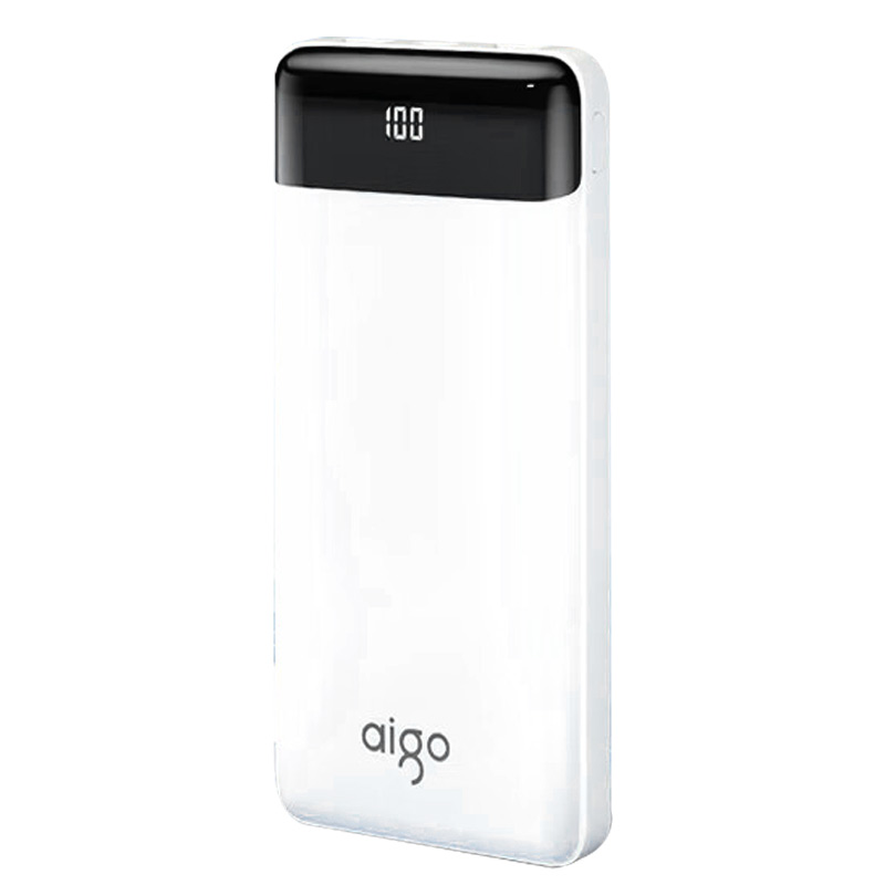 爱国者（aigo）E10000移动电源 迷你通用10000mAh 白色